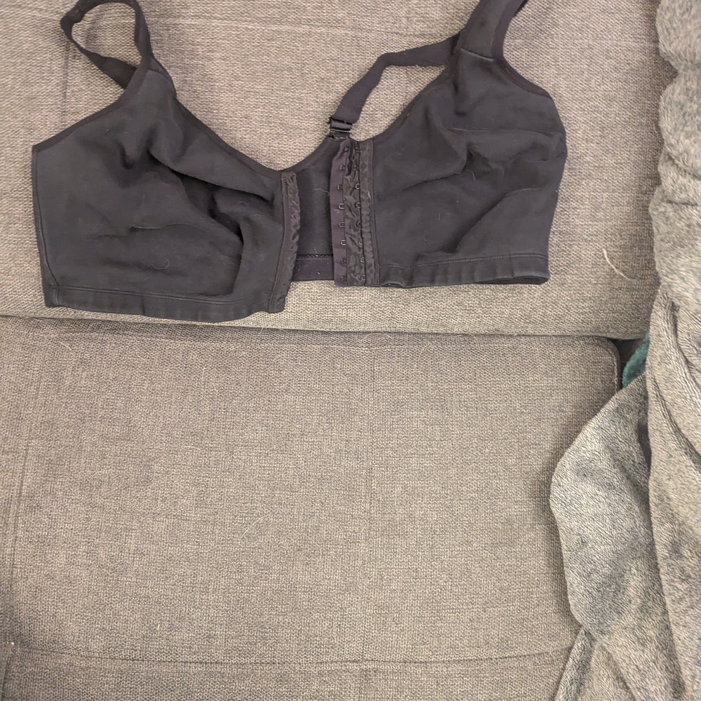 Black Lace-Up Bra